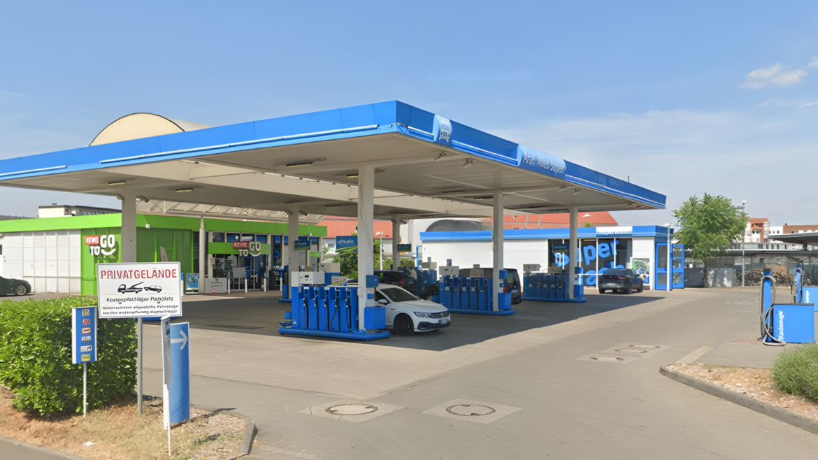 Die Aral-Tankstelle in Bad Kreuznach.