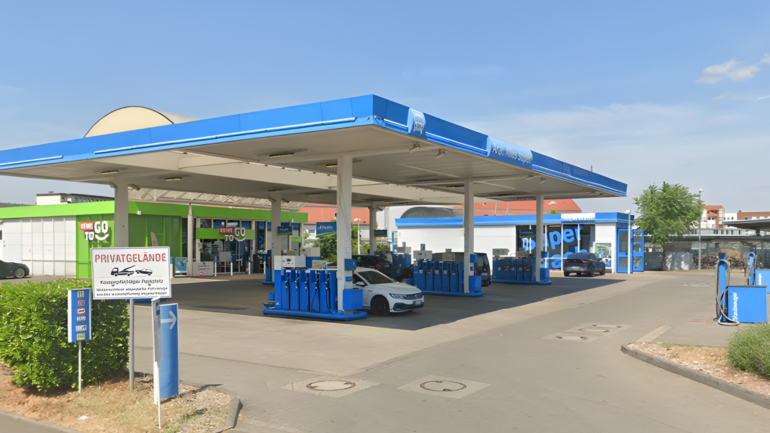 Die Aral-Tankstelle in Bad Kreuznach.