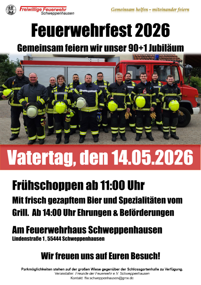 Feuerwehrfest 2026 Flyer pdf 2fbeaf33a2175155babe315a6ba2bc4e