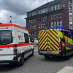 Großeinsatz von Rettungskräften, Polizei und Feuerwehr an der Crucenia realschule plus in Bad Kreuznach