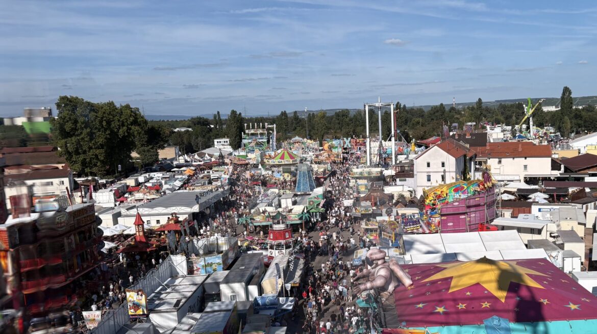 Bad Kreuznacher Jahrmarkt fotografiert vom Riesenrad