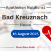 Apotheken-Notdienst am Sonntag, 16. August 2026