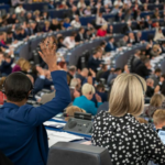 Europäisches parlament während einer sitzung
