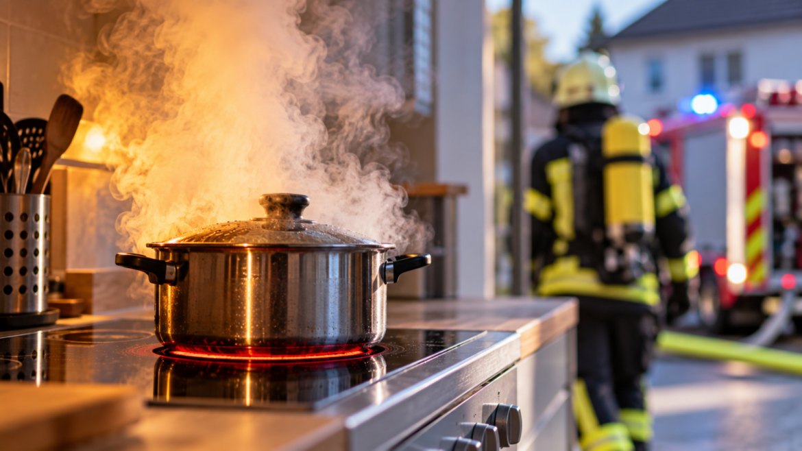 Topf auf eingeschaltetem Herd löst Brand in Appenheim aus